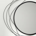 Homcom Metal Wall Art Modern Mirror Decor Home Hanging Wall Sculptures For Living Room Bedroom Dining Room, Black Black Mdf Glass
