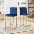 Barstool Navy Blue Velvet