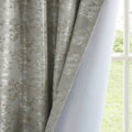 Jacquard Lined Total Blackout Rod Pocket Back Tab Curtain Panel Only 1 Pc Panel Multicolor Polyester