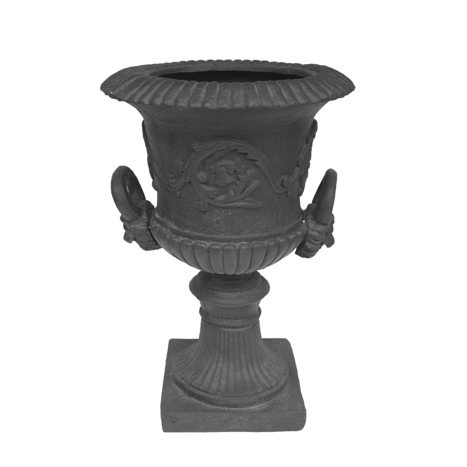 Mgo Garden Urn Planter Antique Gray Magnesium Oxide