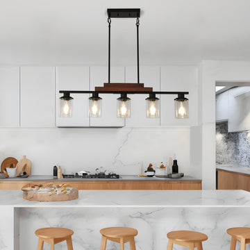 Otmilance Black Pendant Lights Kitchen Island, 7.5'' Modern Glass Pendant Lig Otmilance Black Pendant Lights Kitchen Island, 7.5'' Modern Glass Pendant Lig
