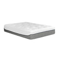 Ultra Plush 13 In. Medium Gel Memory Foam Mattress For Queen Size Bed In A Box With Double Layered Jacquard Cover Grey White Bedroom Modern Memory Foam Polyester Queen