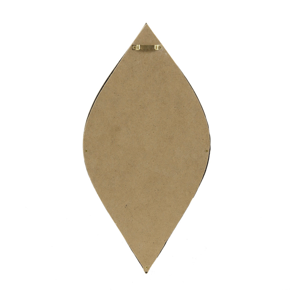 Decorative Mirror For Wall Decor, 6.5X13" Antique Gold Polyresin