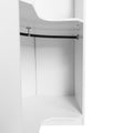 Polygon Corner Wardrobe, White White Particle Board