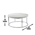 Echo 3 Piece Table Set White Marble