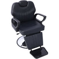 Artist Hand Hair Stylist All Purpose Barber Chair For Barbershop Salon Chair,Heavy Duty Hydraulic Barber Chair Spa Furniture Shampoo Reclining Extra Wider Seat Beauty Hair Salon Equipment,Black Black Pu