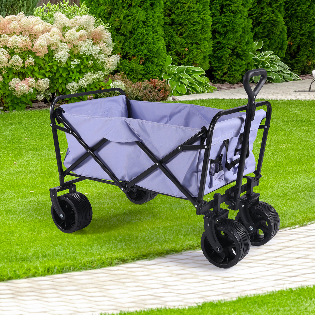 100L Collapsible Folding Beach Wagon Cart With