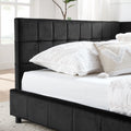 Full Size Upholstered Tufted Bed Frame, Sofa Bed Frame With Comfortable Backrest And Armrests, Full Size Bed For Bedroom, Living Room,Velvet, Black 80.5''*59''*30.5'' Box Spring Not Required Full