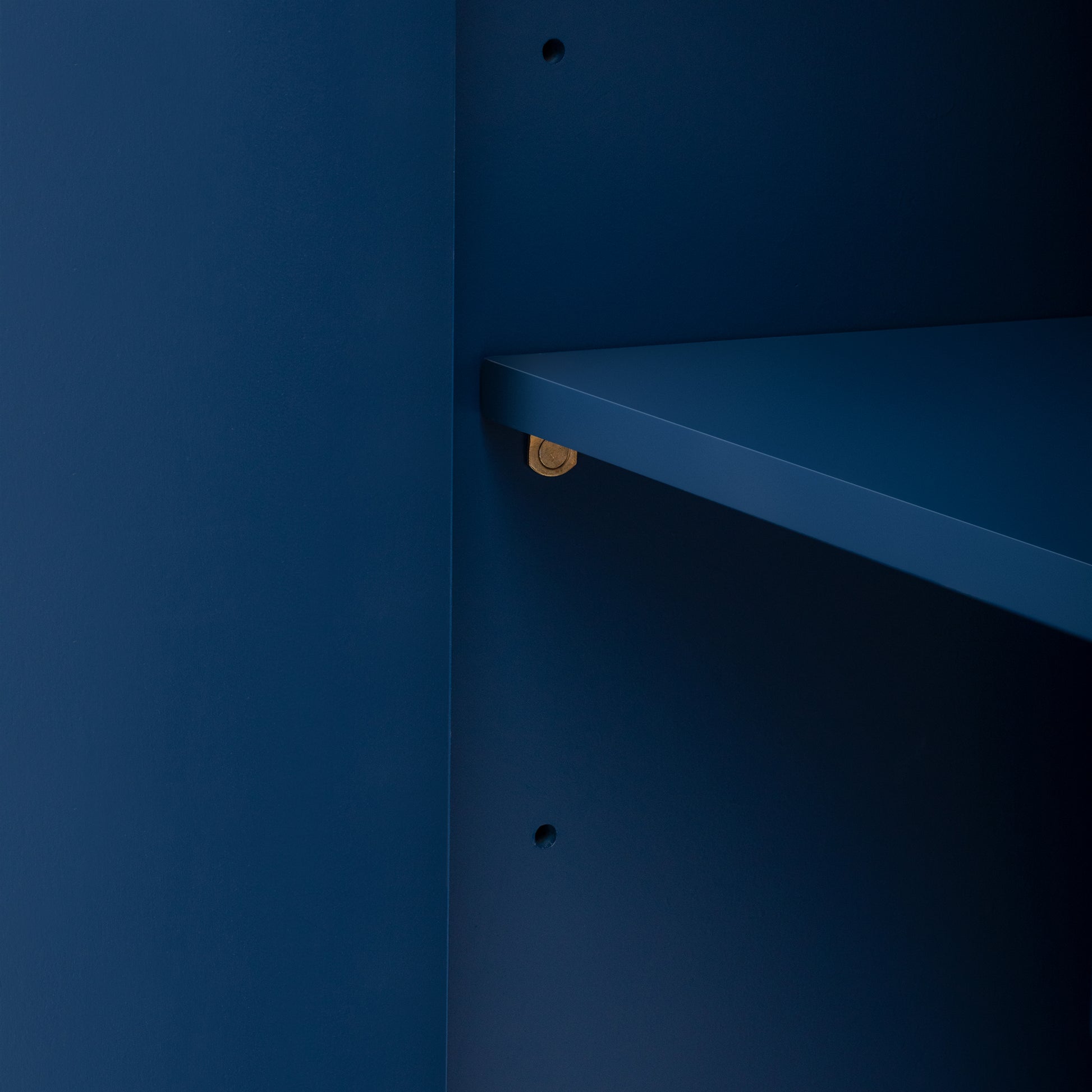 Luxurious Four Door Sideboard With Honeycomb Patterned Doors, Offering Large Storage For Study,Entrance And Living Room Navy Blue Primary Living Space American Design Mdf