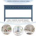 Rustic Entryway Console Table, 60
