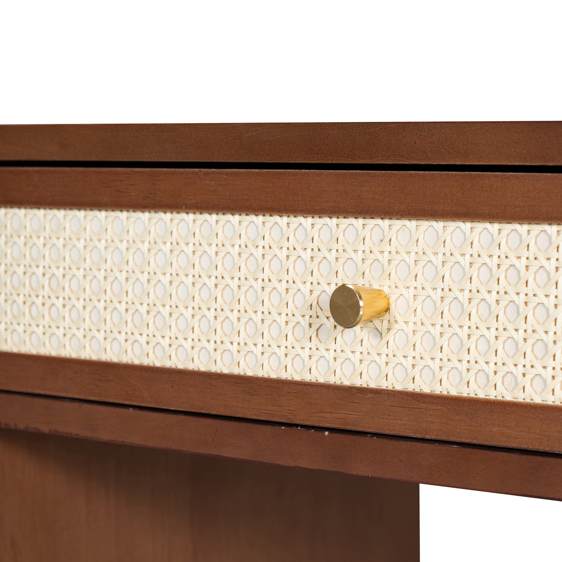 3 Pieces Bedroom Set With Queen Size Wooden Bed Frame, 1 Vintage Nightstand And 1 Makeup Vanity Set With Stool,Walnut Queen Walnut 3 Piece Set Wood