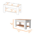 Daffodil Bench, Liftable Top And Lower Panel Multicolor Bedroom Contemporary Melamine Engineered Wood