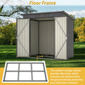 6 X 4 Ft Outdoor Storage Shed, All Weather Tool
