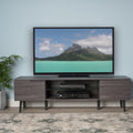 Tv Stand Gray 50 59 Inches Mdf Metal