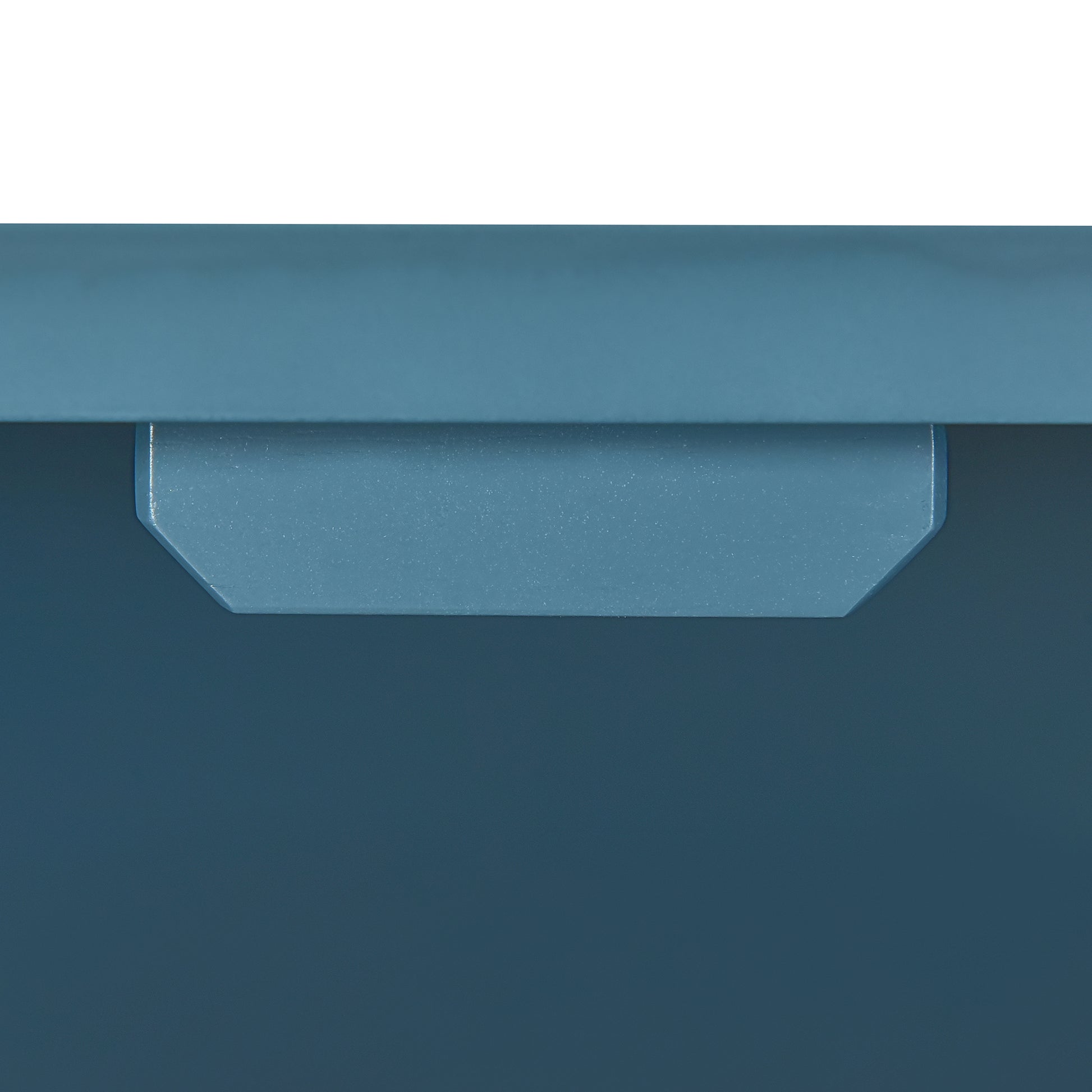 Modern 4 Door Sideboard With Convex Pattern Doors And 2 Silver Handle For Living Room, Dining Room, Kitchen Navy Navy Mdf