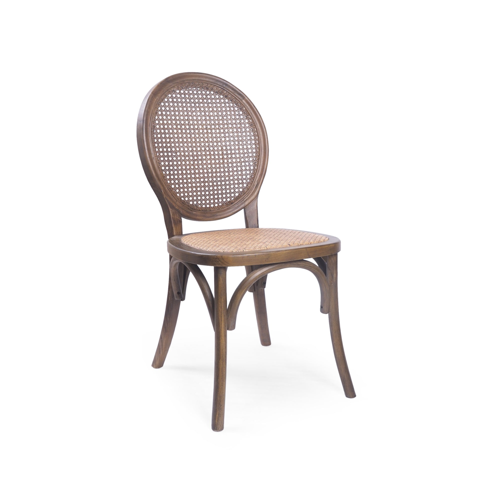 Dining Chair Brown Rattan