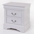 White 2 Drawer Nightstand White White 2 Drawers Bedroom Drawer Storage White Wood