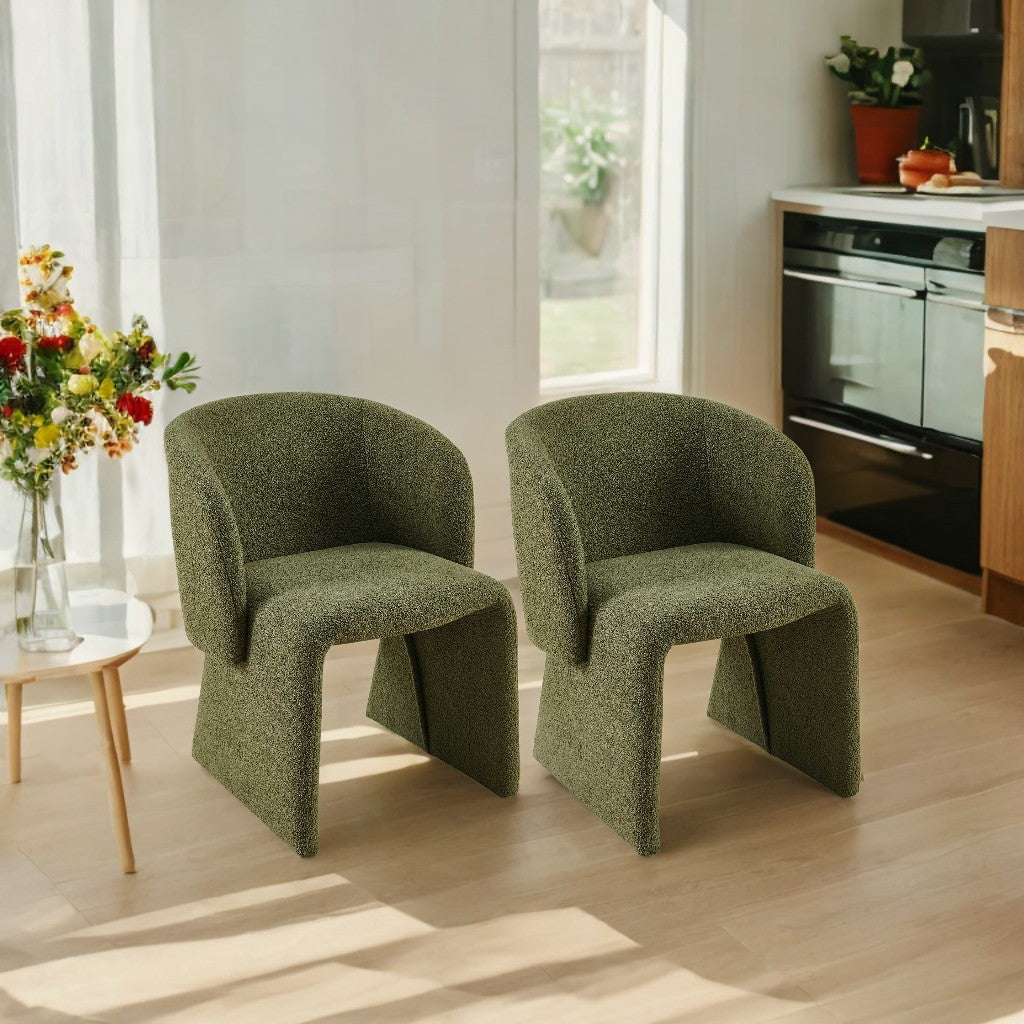 Modern Accent Chair Green Single Sofa Chair,Upholstered Side Chair Teddy Comfy Reading Chair For Dining Room Bedroom Living Room Reception Green 2Pc Green Primary Living Space Modern Set Of 2 Foam Teddy