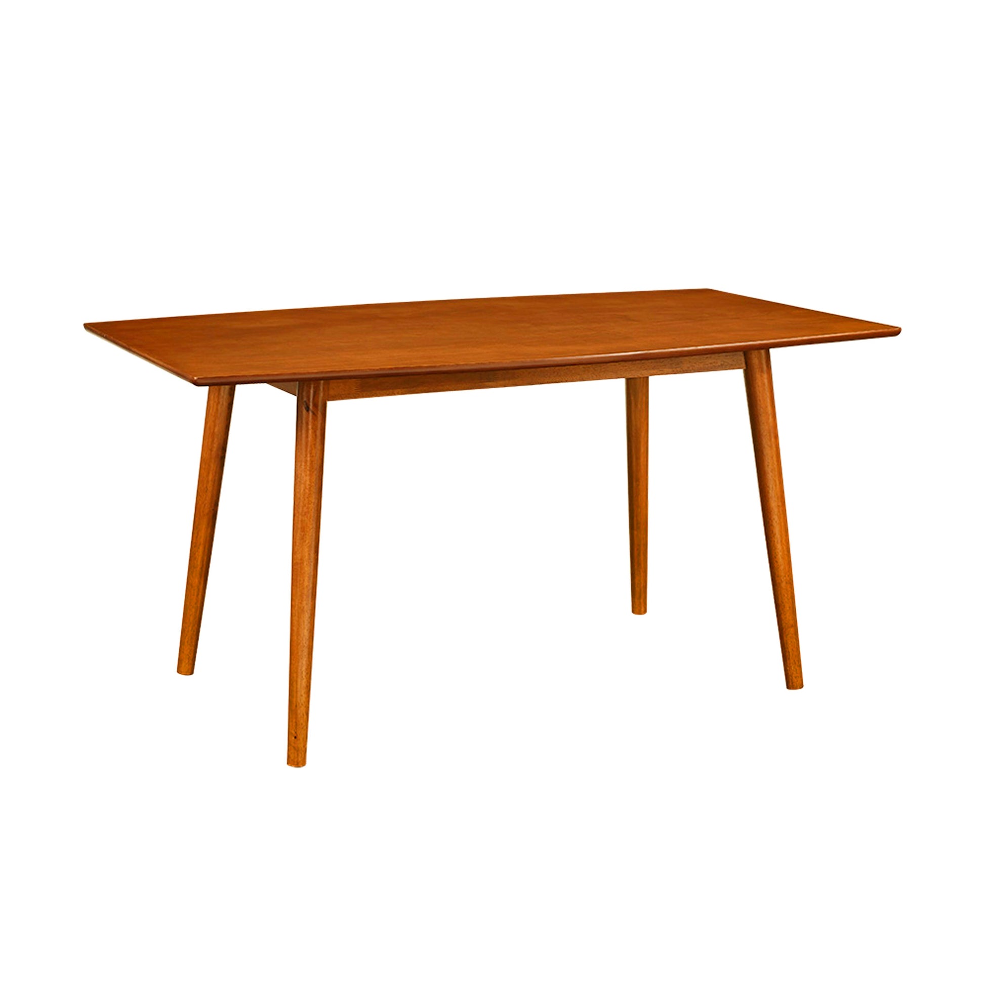 Mid Century Modern Minimalist Dining Table Acorn Brown Mdf