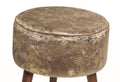 Flora Ottoman 108 Light Brown Light Brown Chenille Wood Chenille Brown Contemporary Oval Foam
