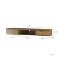 Floating Tv Stand, Wall Mounted Tv Shelf With Led Lights & Power Outlet,Wall Mounted Floating 65