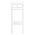 Accent Table, Side, End, Plant Stand, Square, Living Room, Bedroom, White Laminate, White, Contemporary, Modern White Mdf