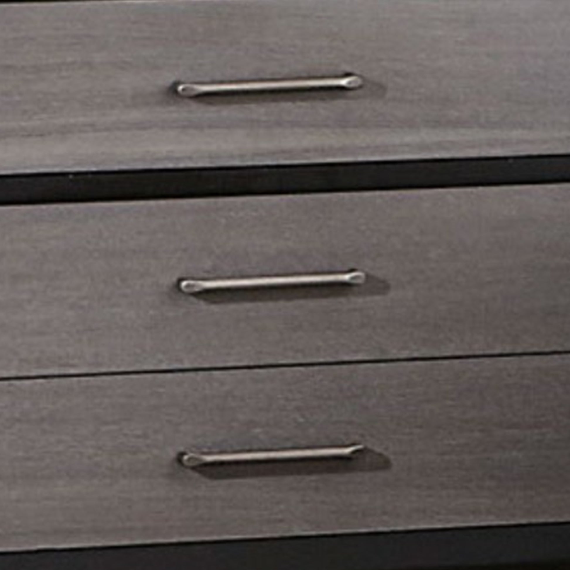 Contemporary Style Wooden Night Stand In Black And Gray Black Grey Wood