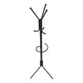 Coat Rack, Hall Tree, Free Standing, Hanging Bar, 6 Hooks, Entryway, 68