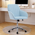 Ty Office Chair Baby Blue Velvet