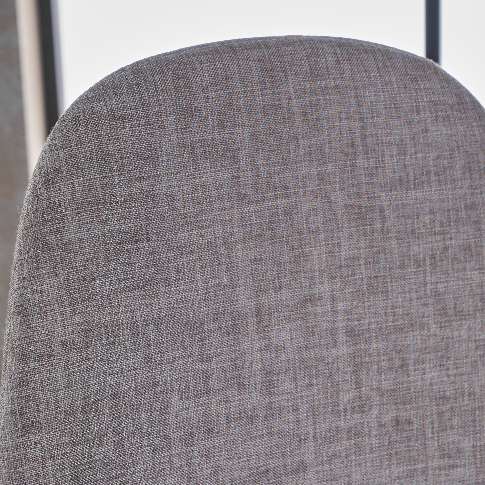 Dining Chair Light Grey Fabric