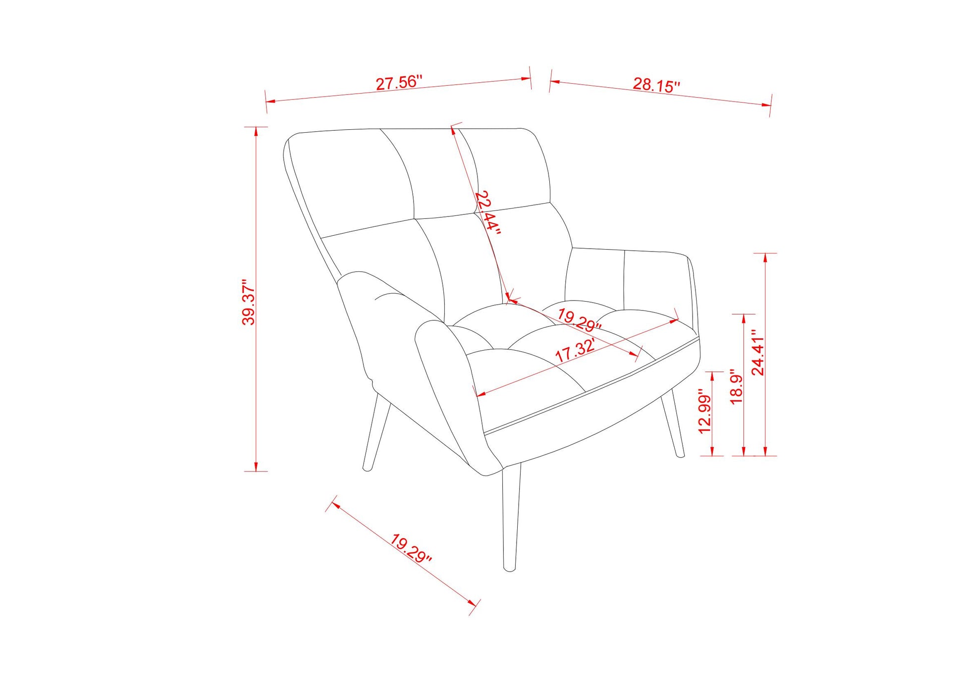 Modern Single Sofa Armchair With High Backrest Comfy Reading Chair For Small Spaces Living Room Bedroom Apartment Color:White White Teddy