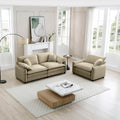 Modern Living Room Sofa Two Pieces Set, Suitable For Living Room And Small Apartment2 Pieces Sofa Set Consists Of A Single Seat Sofa And A 2 Seater Sofas,Tan Corduroy Tan Corduroy 3 Seat