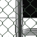 Large Metal Chicken Coop, Walk In Chicken Coop, Galvanized Wire Poultry Chicken Coop, Rabbit Duck Coop With Waterproof And Uv Protection Cover For Outdoor, Backyard And Farm. 9.8' W X 13.1' L X 6.6'