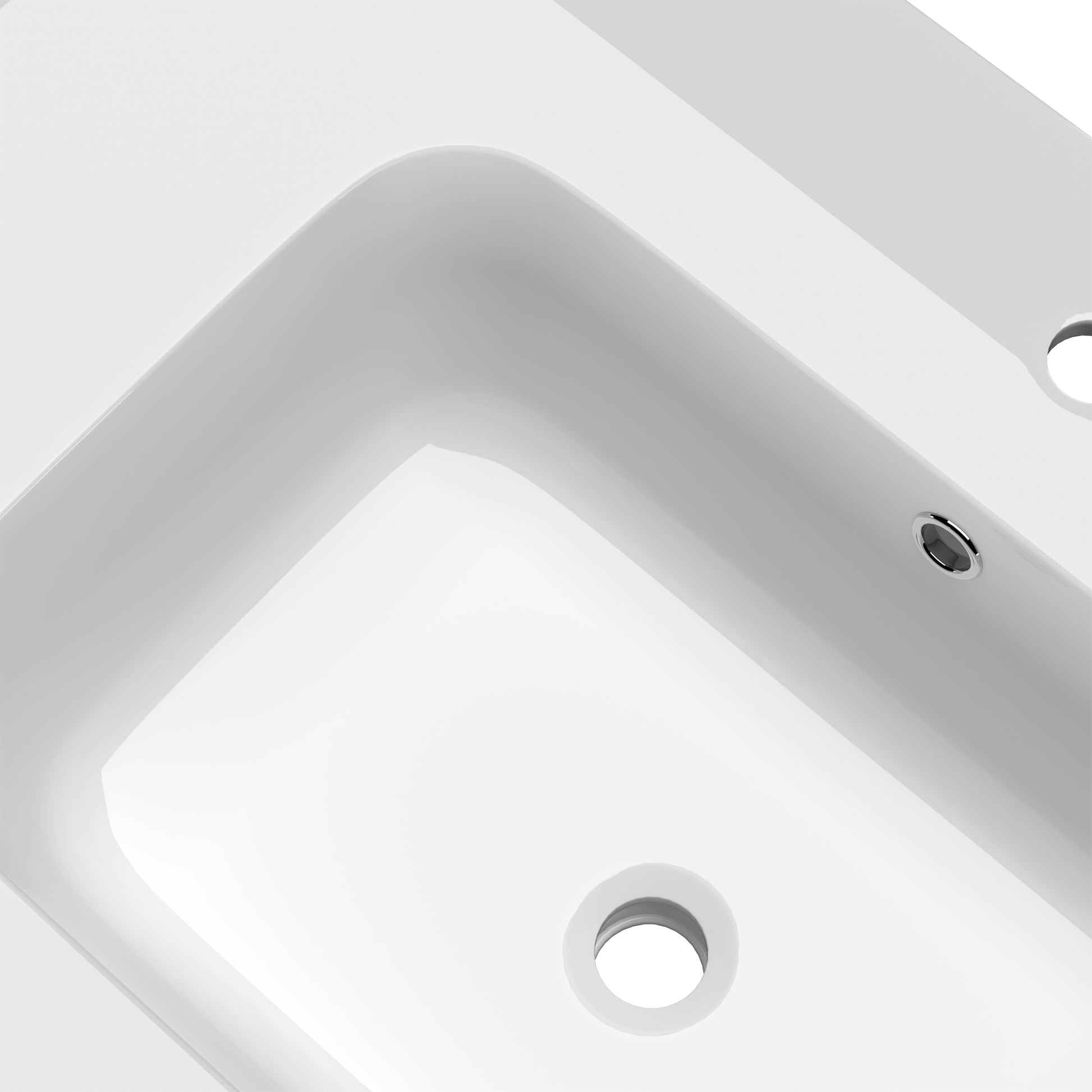 48 Inch Solid Surface Vanity Top With Sink Drop In Countertop For Bathroom Kitchen Cabinet 1 Faucet Hole Not Include Cabinet White Bathroom Luxury,Modern Solid Surface Solid Surface