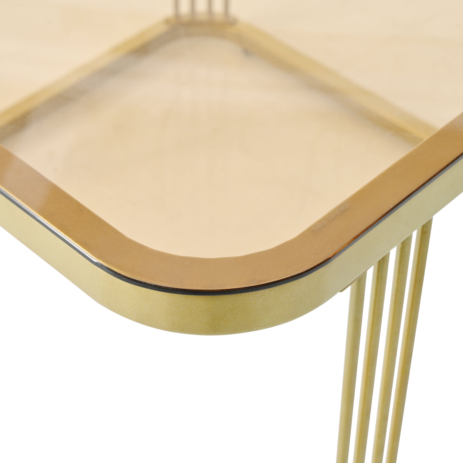 2 In 1 Square Nesting Coffee Table With Wheels & Drawers, Stackable Side Table With High Gloss Marble Grain Top, End Table Set With Brown Tempered Glass For Living Room, White White Gold Primary Living Space Drawers Square Mdf Steel