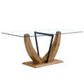 Modern Minimalist Rectangular Glass Table With 0.39