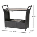 Bahama Pe Kd Bar Cart Brown Polyester