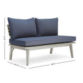 Balmoral Seat Grey Wood Fabric