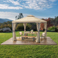 Skyline Gazebo Beige Iron