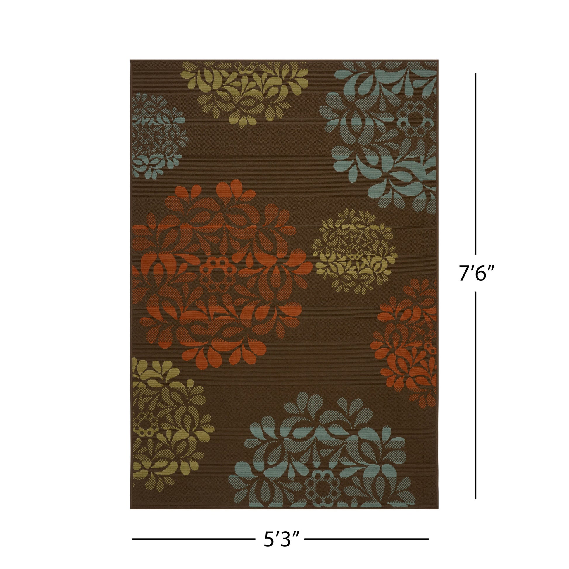 Montego 2635N 5'3" X 7'6" Brown Polypropylene