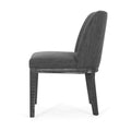 Dining Chair Mp2 Set Of 2 Charcoal Fabric