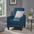 Navy Blue Fabric Push Back Chair For Elegant Home D Cor Navy Blue Fabric