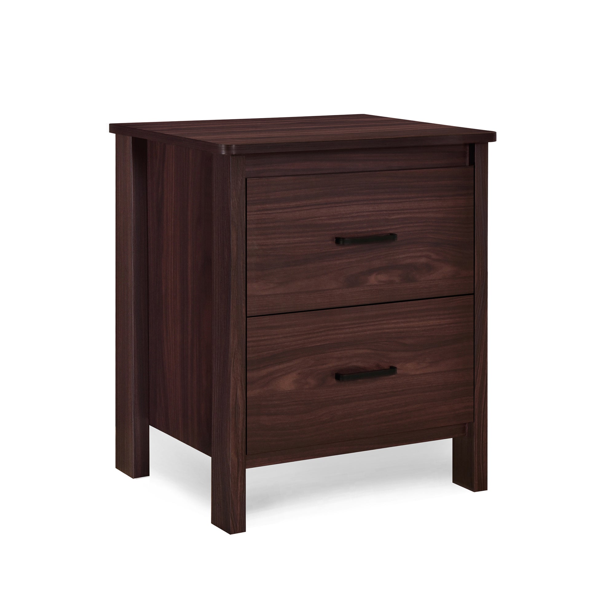 Toolless Assembly Nightstand Wenge Mdf