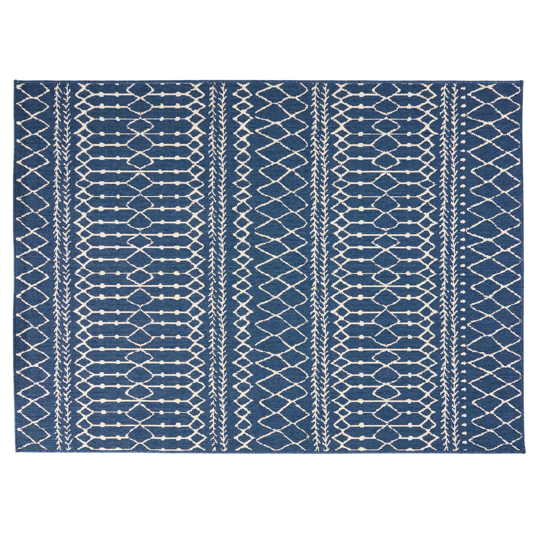 5'3"X7' Rug Blue Polypropylene