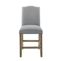 Grayson Counter Chair With Set Of 2 Dark Gray Dark Gray Wood