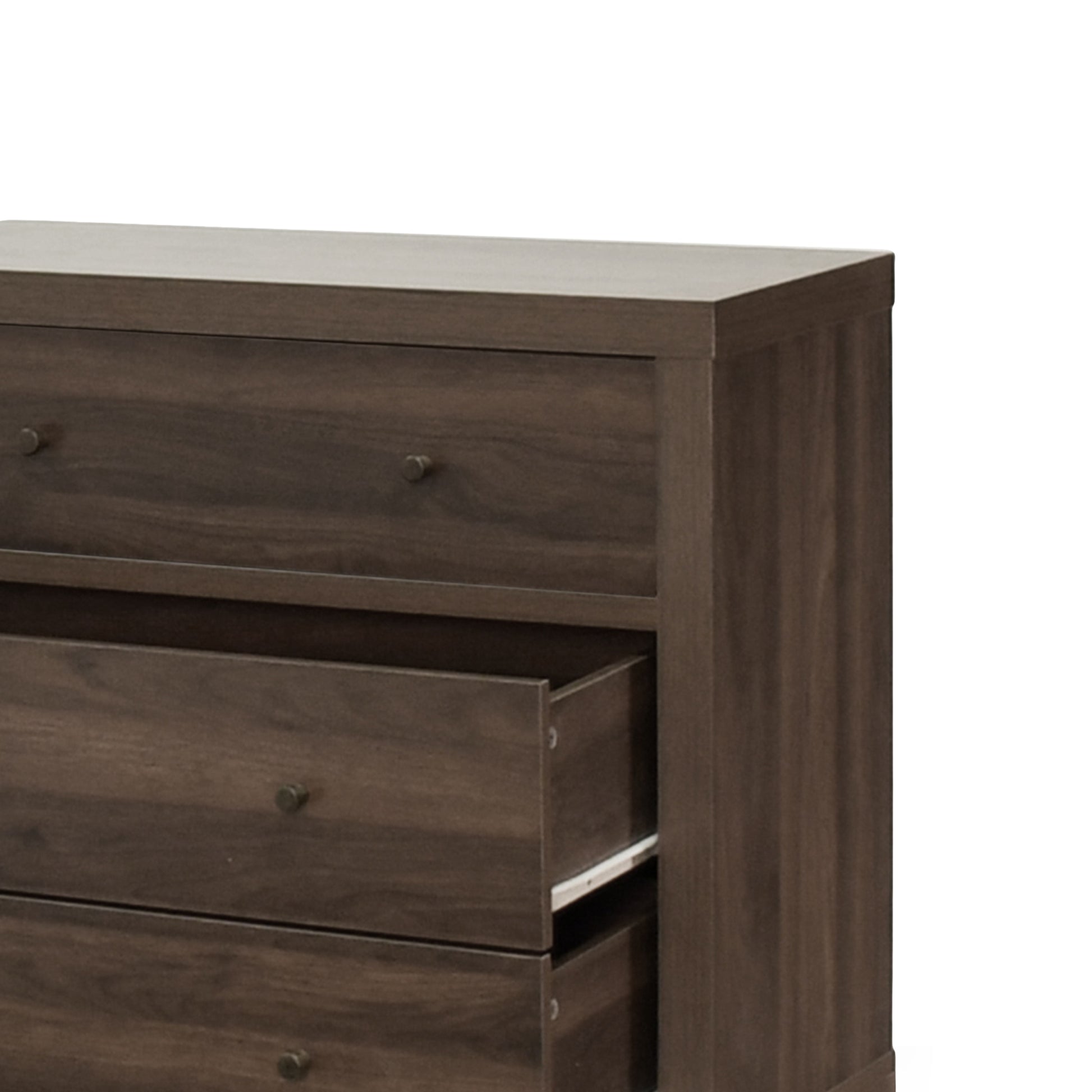 Nordic 3 Drawer Chest Walnut Mdf