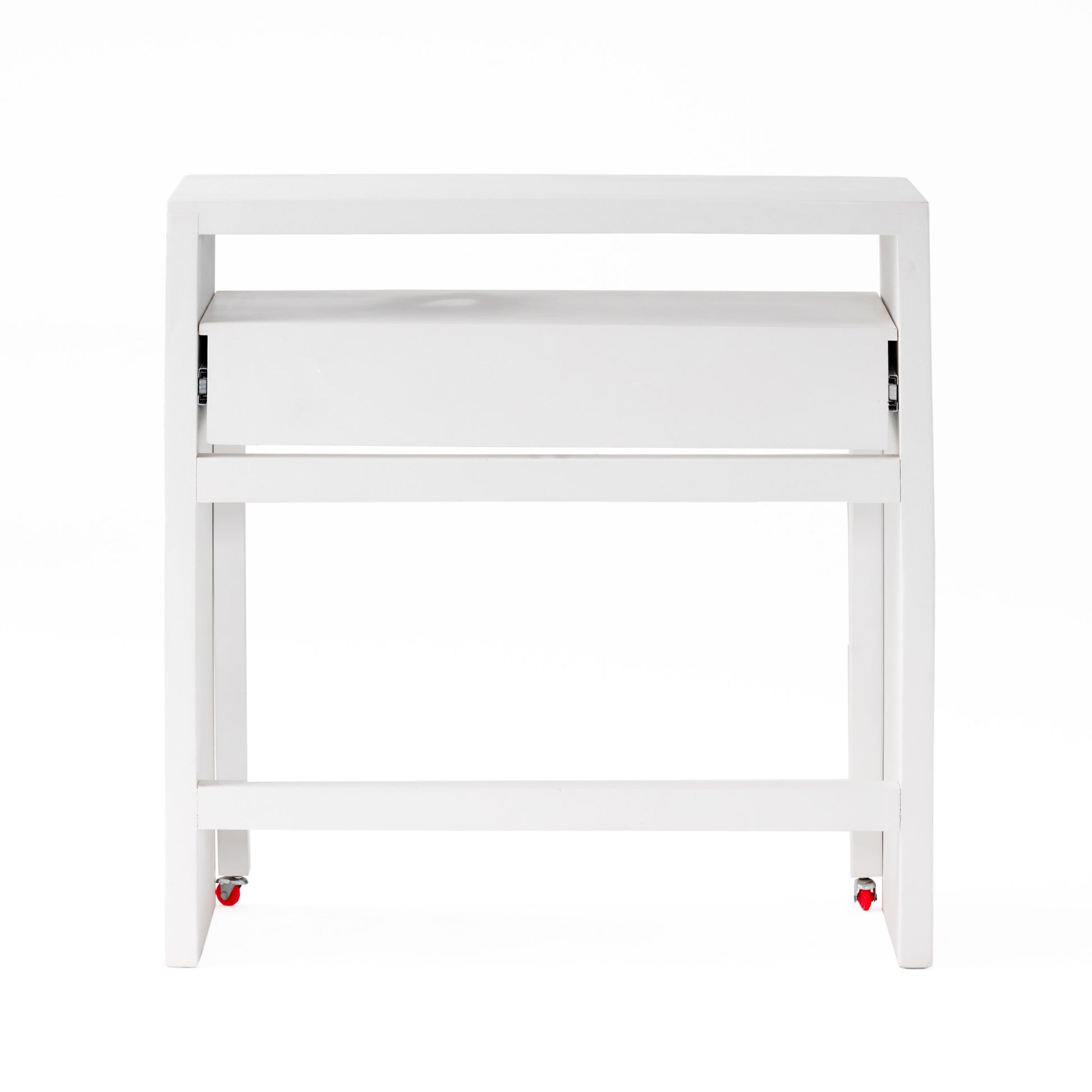 Desk With Upper Console Table White Solid Wood Mdf