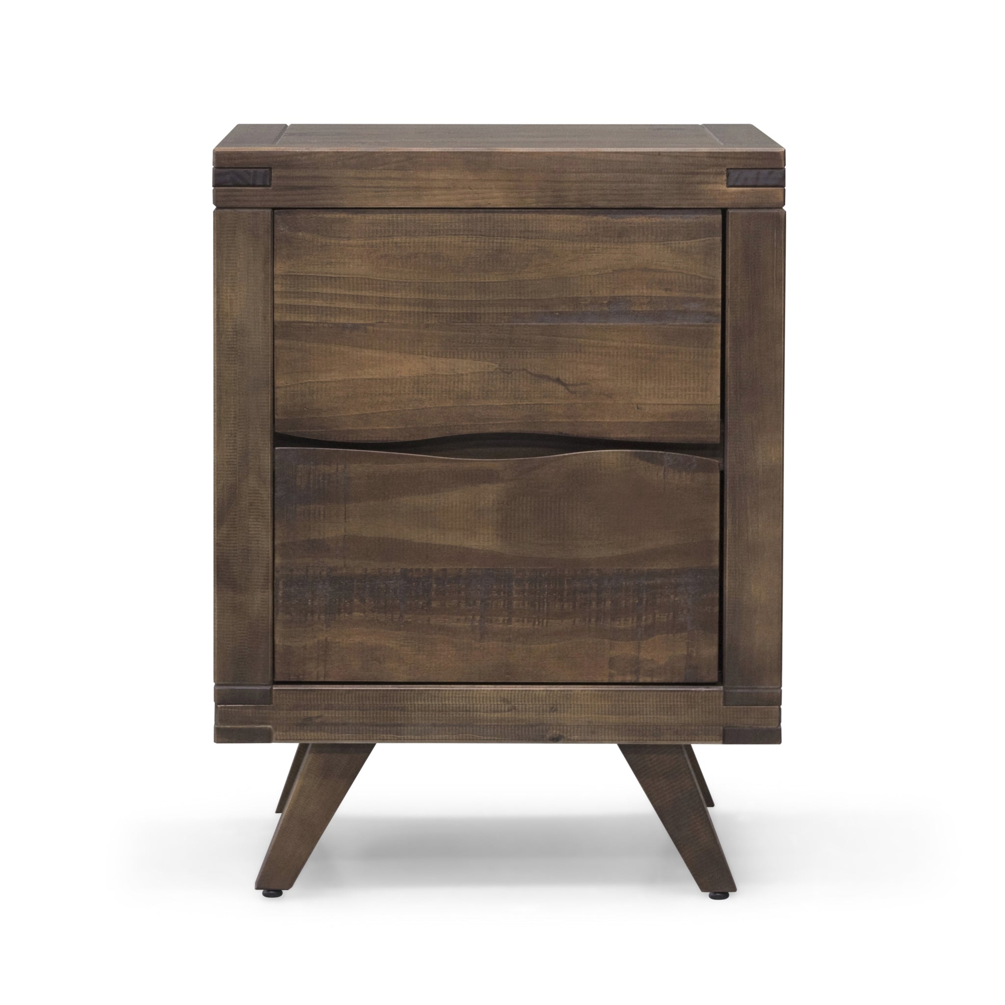 Pasco Nightstand With Glides Dark Brown Dark Brown Wood