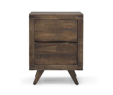 Pasco Nightstand With Glides Dark Brown Dark Brown Wood