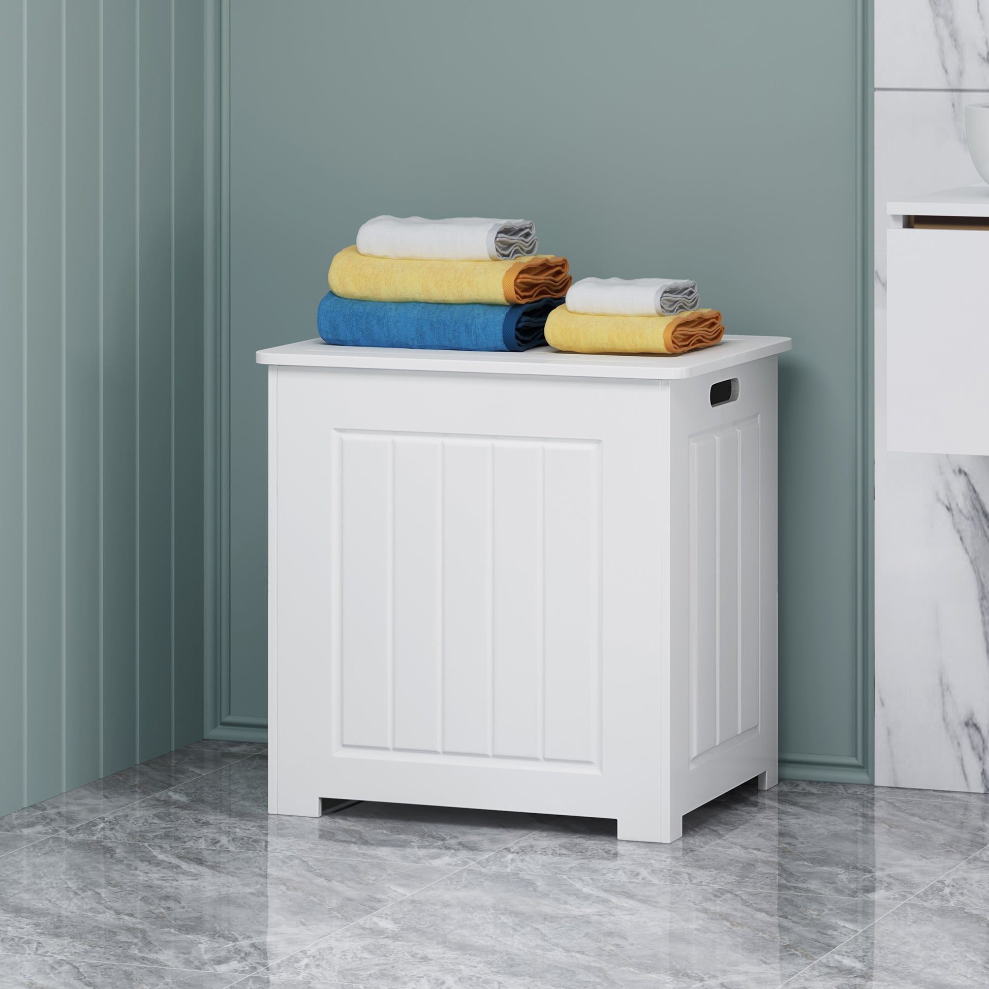 Bathroom Cabinet White Mdf